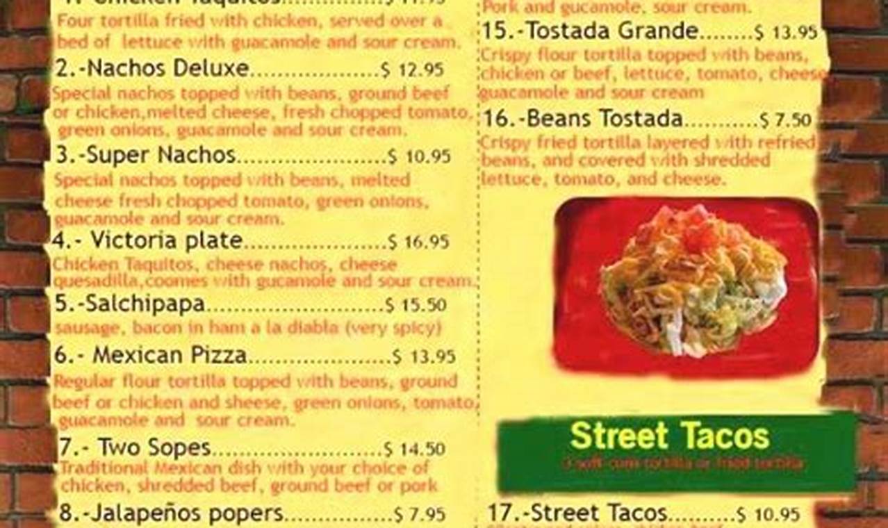 La Victoria Mexican Food Menu: Your Ultimate Guide World’s Most Delicious Foods: Must-Try Dishes from Every Country La Victoria Mexican Food Menu: Your Ultimate Guide | World’s Most Delicious Foods: Must-Try Dishes from Every Country