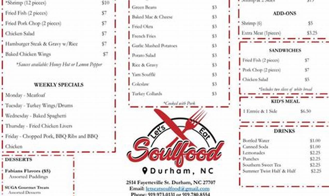Best Let's Eat Soul Food Menu Near You: Prices & Dishes | World’s Most Delicious Foods: Must-Try Dishes from Every Country