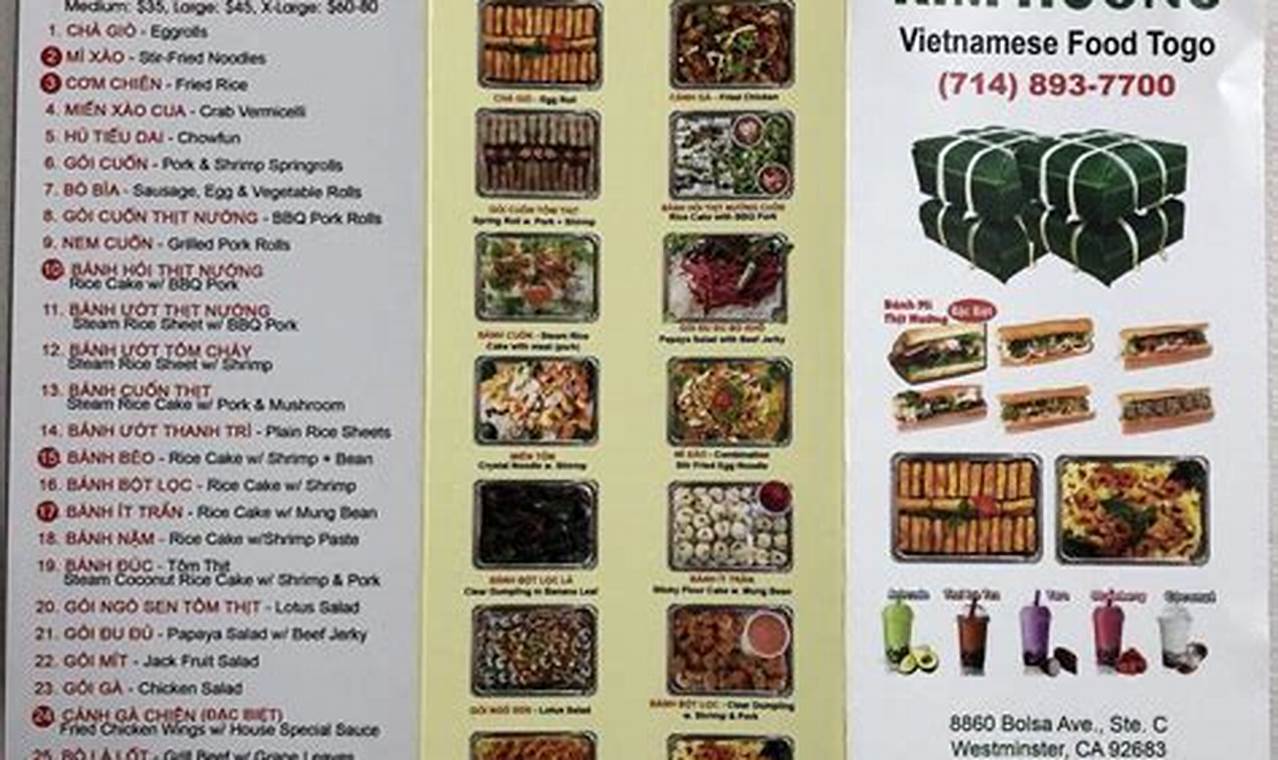 Order Kim Huong's Delicious Food To Go Menu Today! | World’s Most Delicious Foods: Must-Try Dishes from Every Country