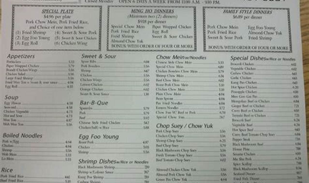 Ming Ho Kitchen: Chinese Food To Go Menu &amp; More! | World’s Most Delicious Foods: Must-Try Dishes from Every Country