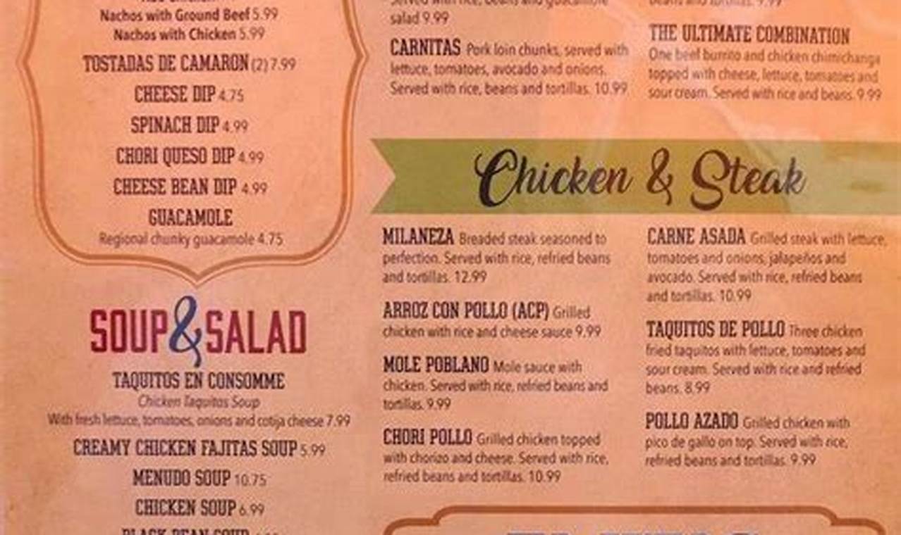 Explore El Camino Real Mexican Food Menu: Your [City] Guide | World’s Most Delicious Foods: Must-Try Dishes from Every Country