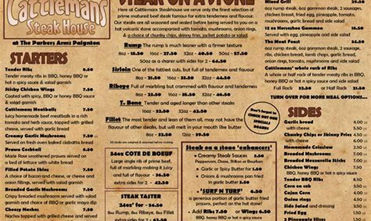 Cattleman's Hot Food Menu: Best Steaks &amp; More! | World’s Most Delicious Foods: Must-Try Dishes from Every Country