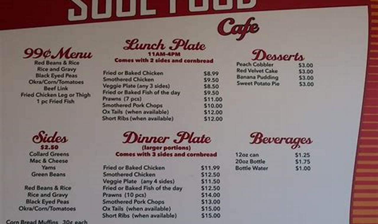 Delicious Soul Food Cafe Menu: Southern Comfort! | World’s Most Delicious Foods: Must-Try Dishes from Every Country