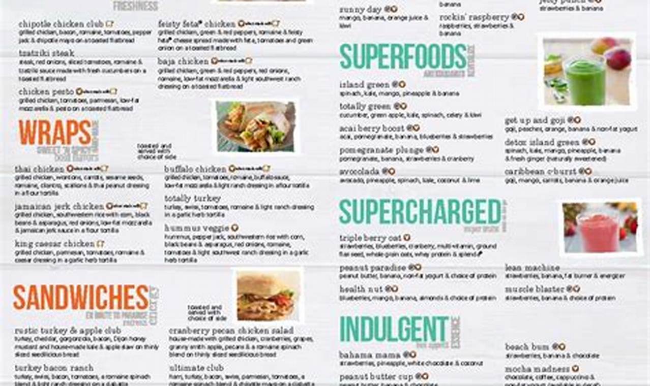 Explore The Tropical Smoothie Food Menu: Your Healthy Bites! World’s Most Delicious Foods: Must-Try Dishes from Every Country Explore The Tropical Smoothie Food Menu: Your Healthy Bites! | World’s Most Delicious Foods: Must-Try Dishes from Every Country