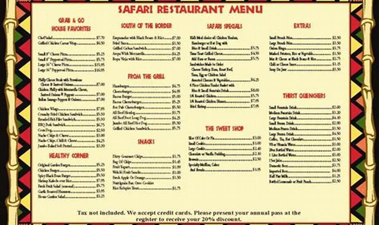 Essential Safari Food Menu Guide: Nourishment in the Wild | World’s Most Delicious Foods: Must-Try Dishes from Every Country