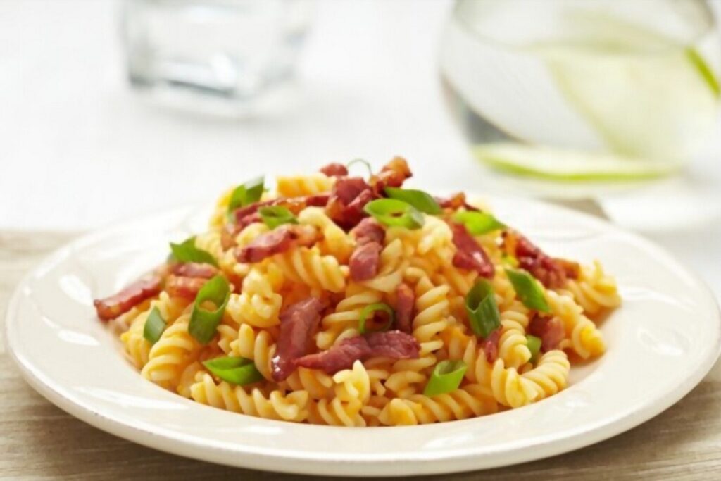 Pasta With Bacon Thyme Semisun Dried Tomatoes