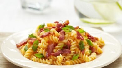 Pasta With Bacon Thyme Semisun Dried Tomatoes